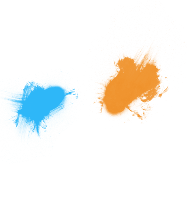 Bild von 2 dunklen Farbspritzern